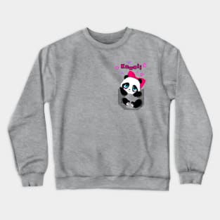 Kawaii Female Pocket Panda Crewneck Sweatshirt